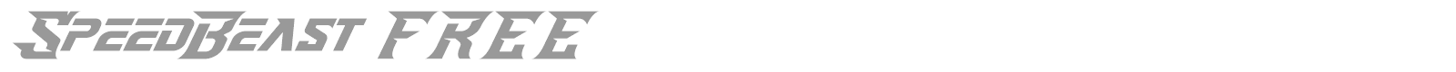 Speed Beast font preview